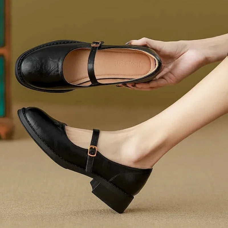 Marcelline | Classic Comfort Leather Mary Janes