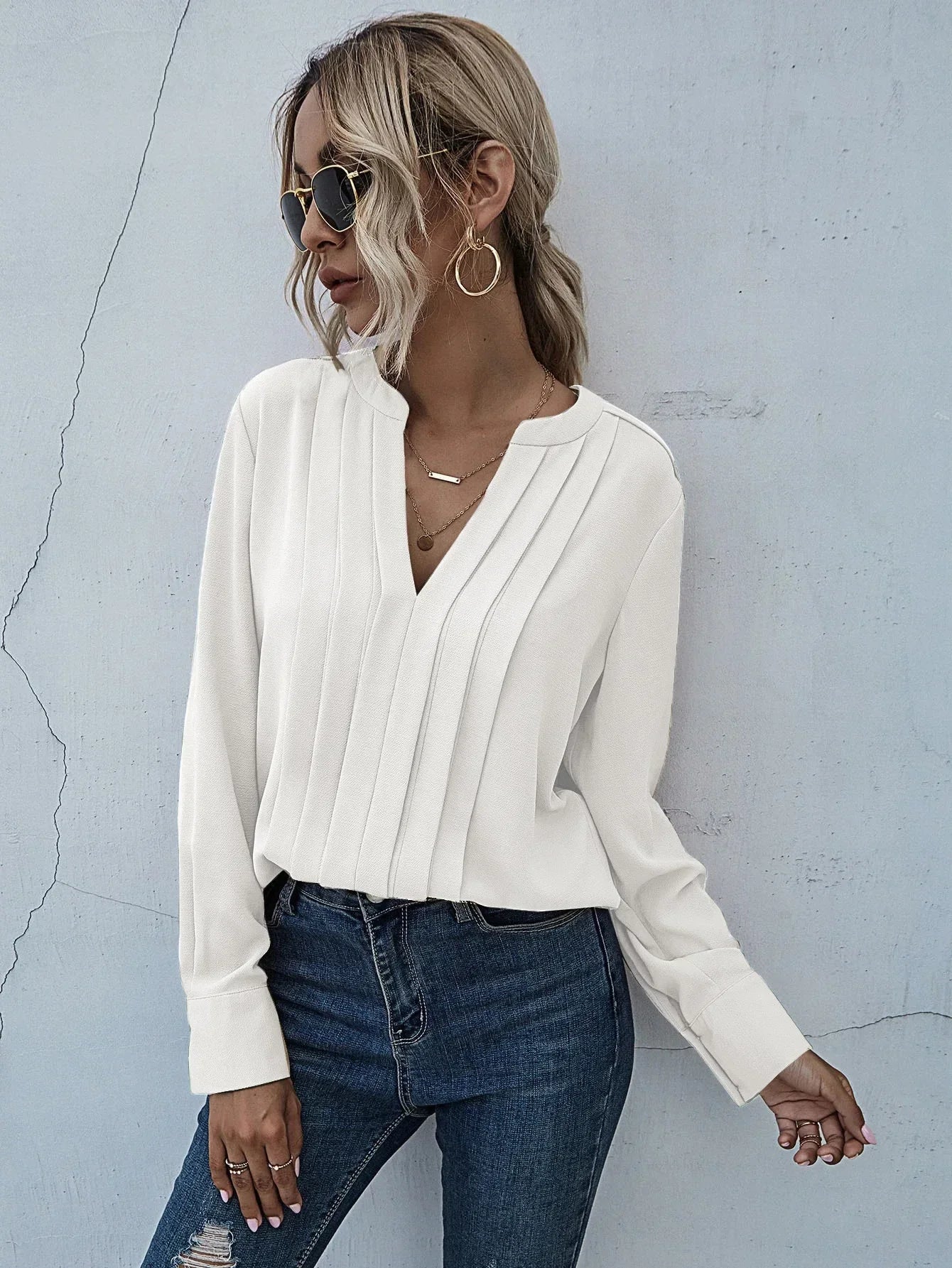 Aria | Chic Pleated Top
