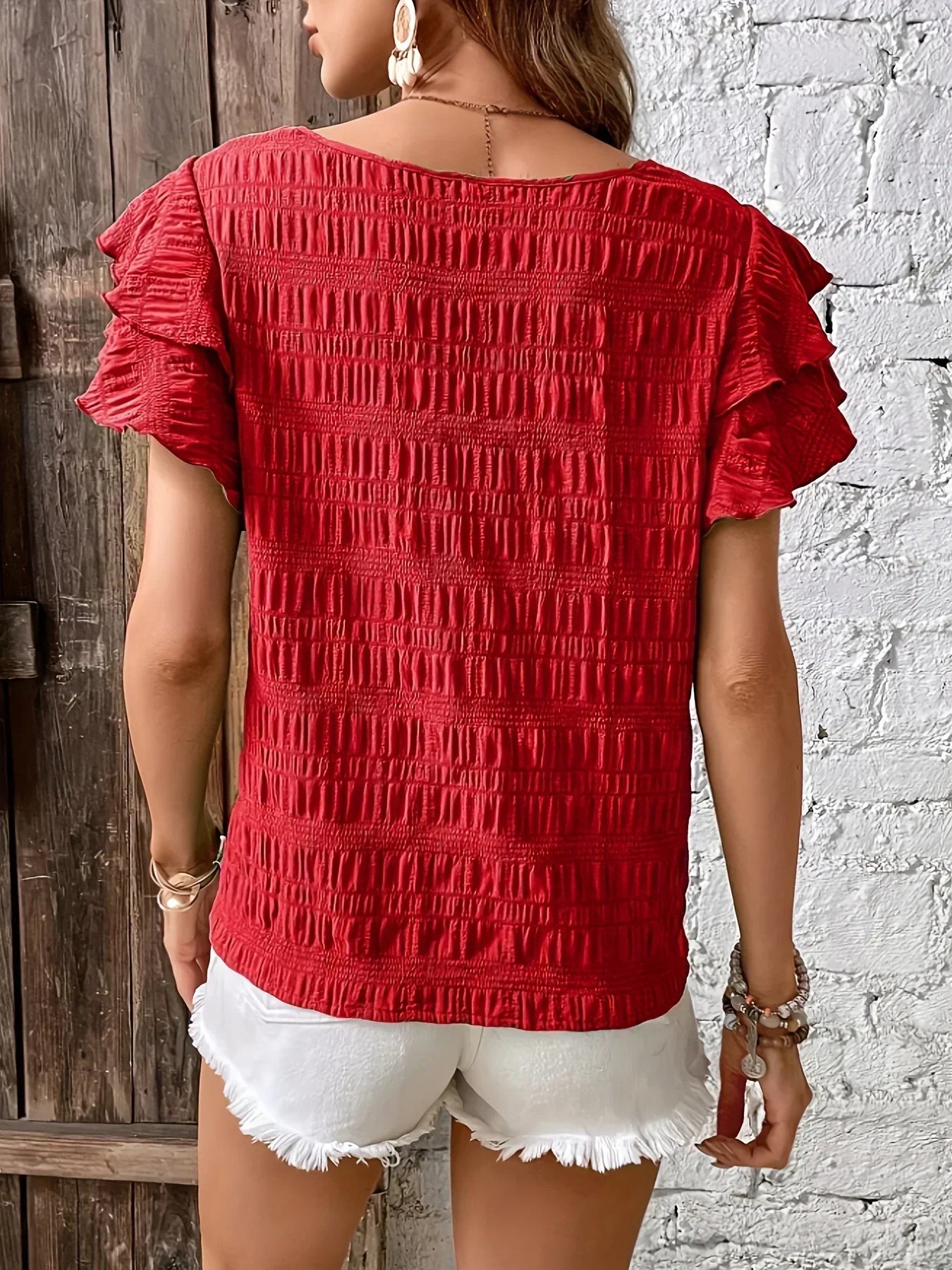 Charmaine | Breezy Blouse with Playful Ruffles