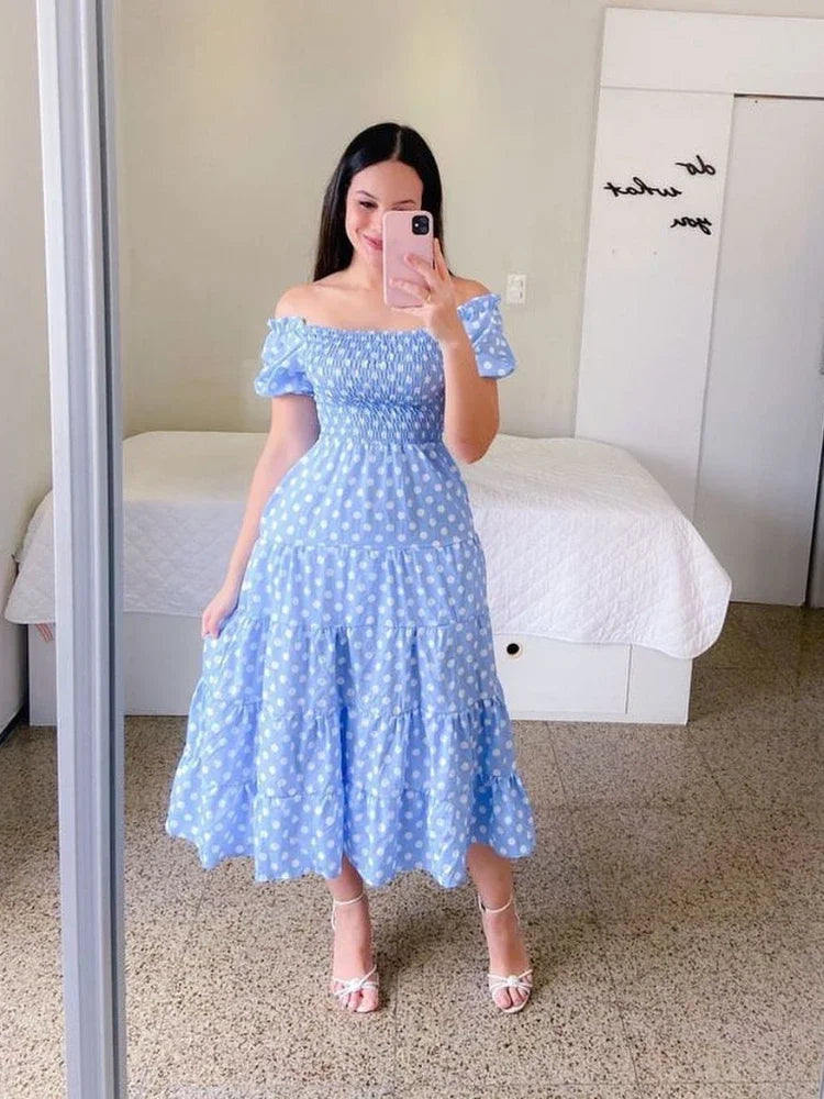 Beatrice | Smocked Summer Midi Dress