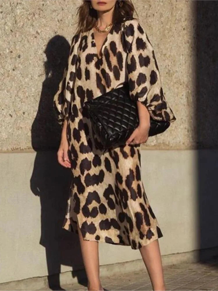 Emma | Chic Leopard Print Dress