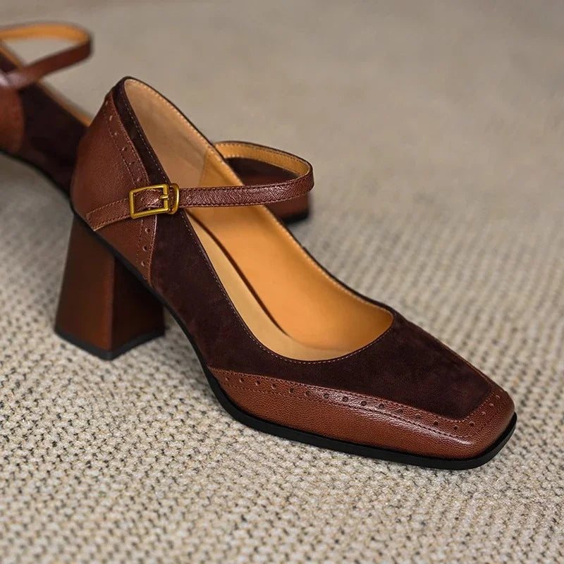 Florence | Vintage Block Heel Pumps