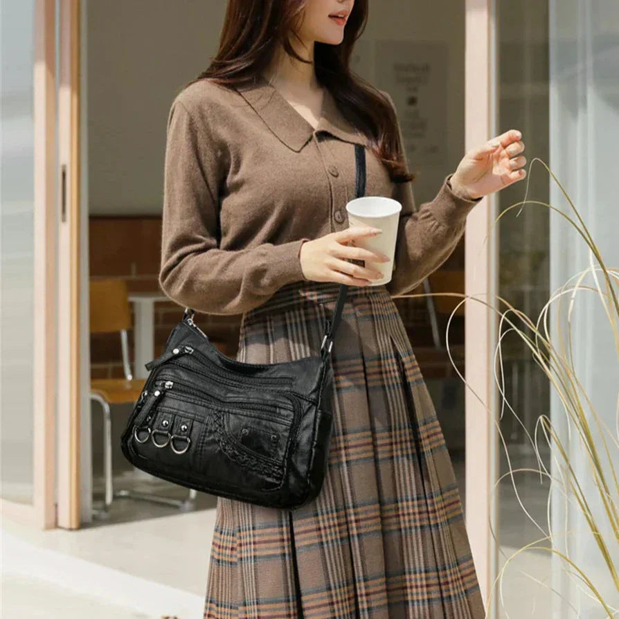 Sophia Retro Elegance | Cozy Zipper Pouch