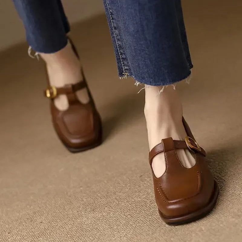 Ysolenne | Vintage T-Strap Shoes