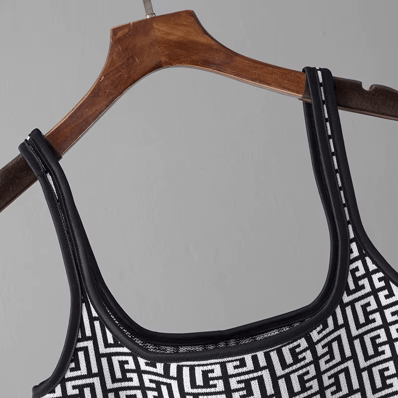 Avery | Chic Retro Maze Plaid O-Collar 3-Piece Suit