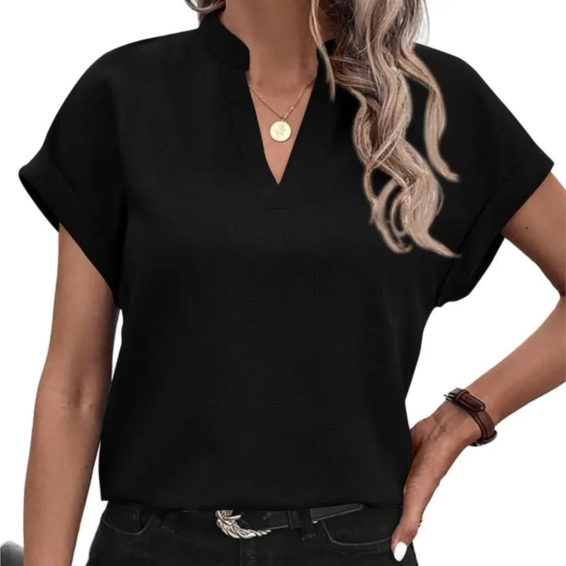Vienna | Elegant V-Neck Blouse