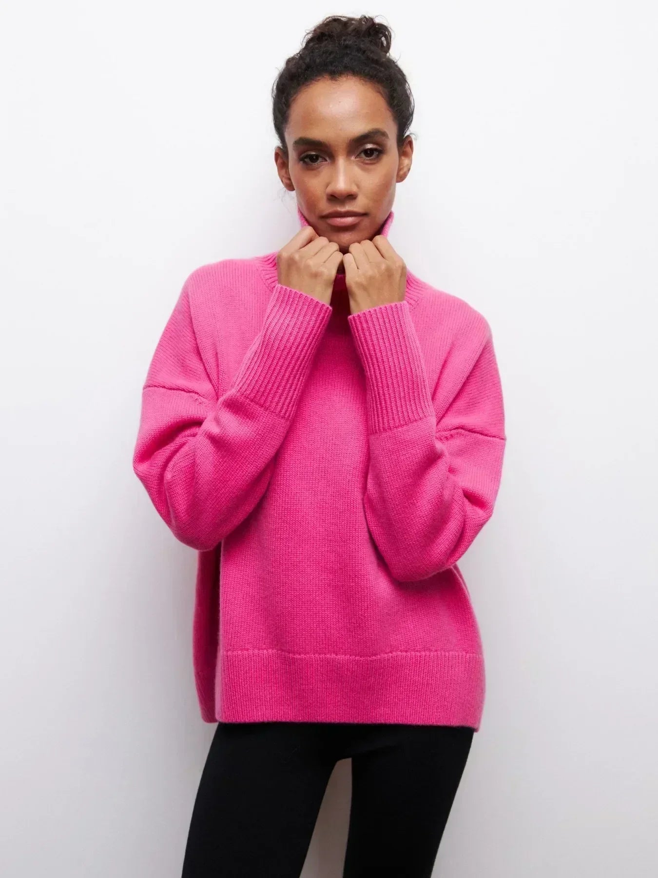 Eden | Elegant Oversized Turtleneck Knit Sweater