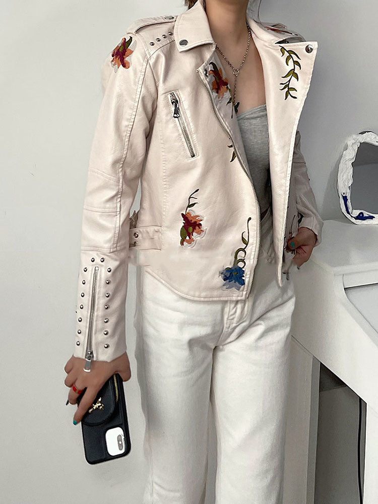 Sophia | Chic Floral Jacket with Artisan Touches