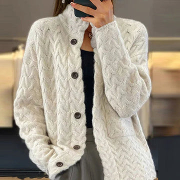 Elena | Autumn Winter Knit Cardigan Coat