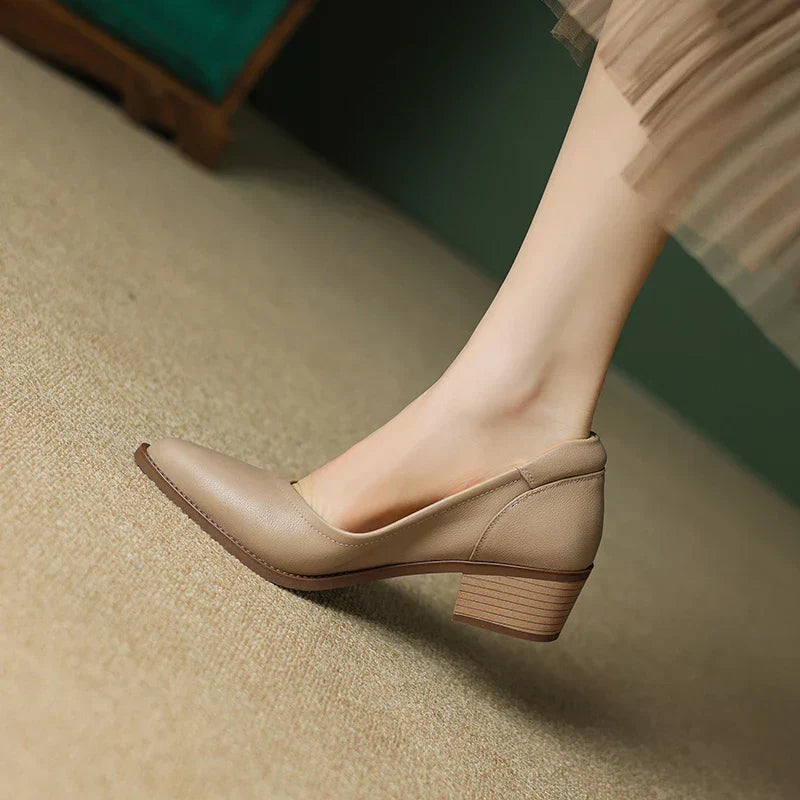 Novalisse | Mid-Heeled Slip-On Shoes