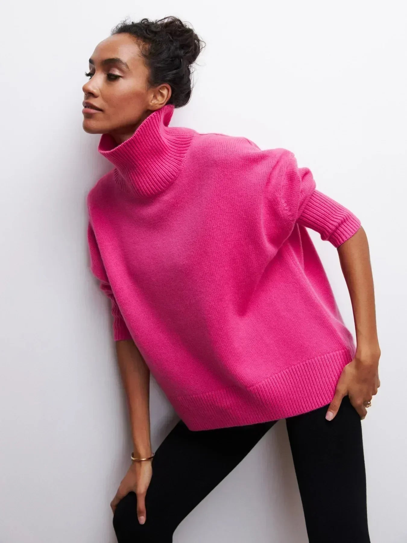 Eden | Elegant Oversized Turtleneck Knit Sweater