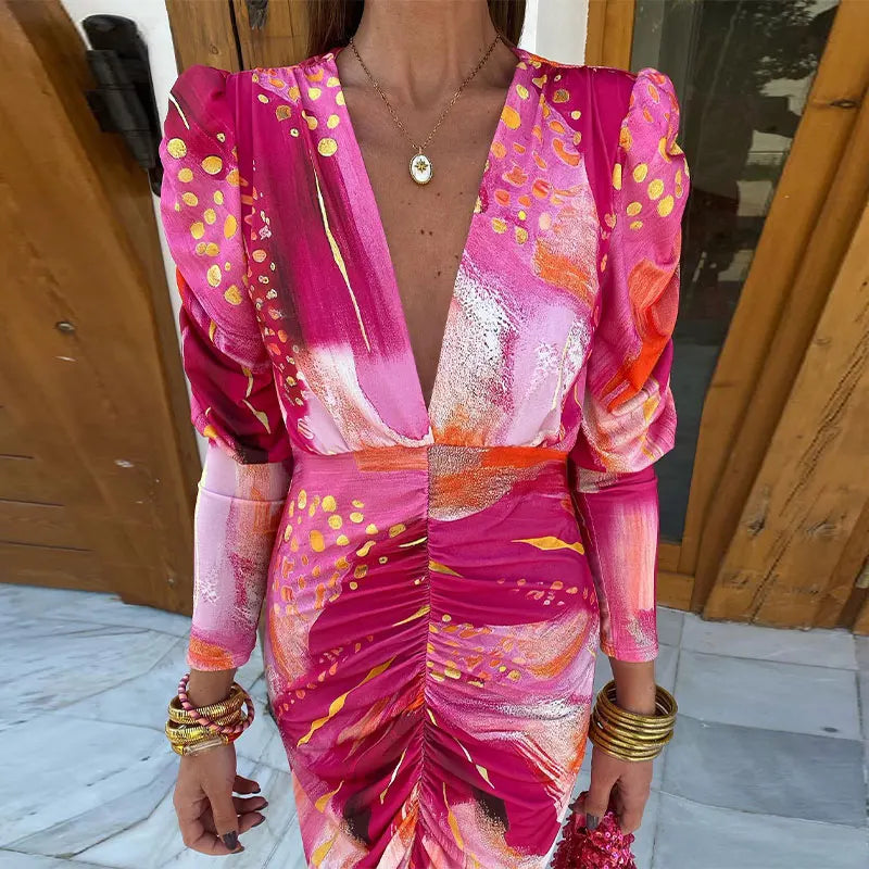 Emilia | Pink Mirage Party Dress