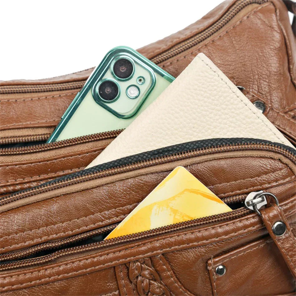 Sophia Retro Elegance | Cozy Zipper Pouch