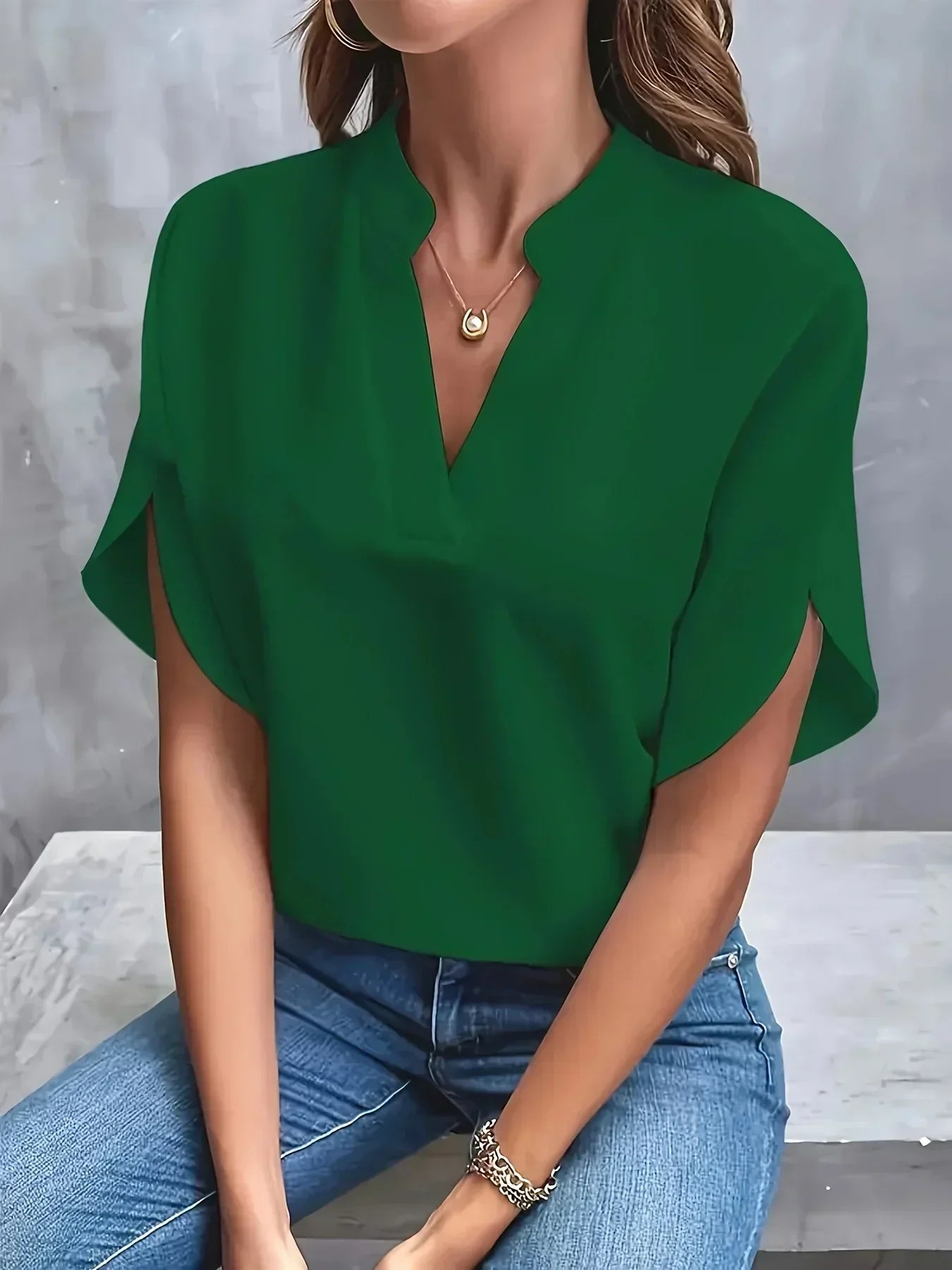 Thalia | Elegant Soft-Tailored Blouse