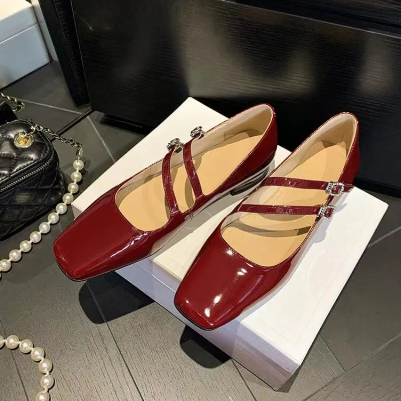 Rhian | Chic Double-Strap Flats