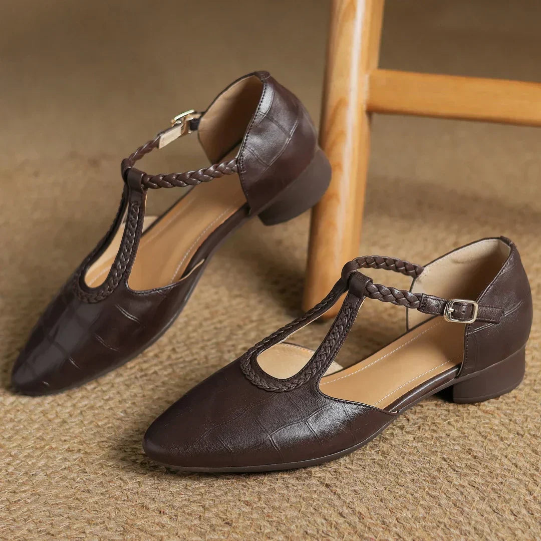Elviera | Leather Mary Janes
