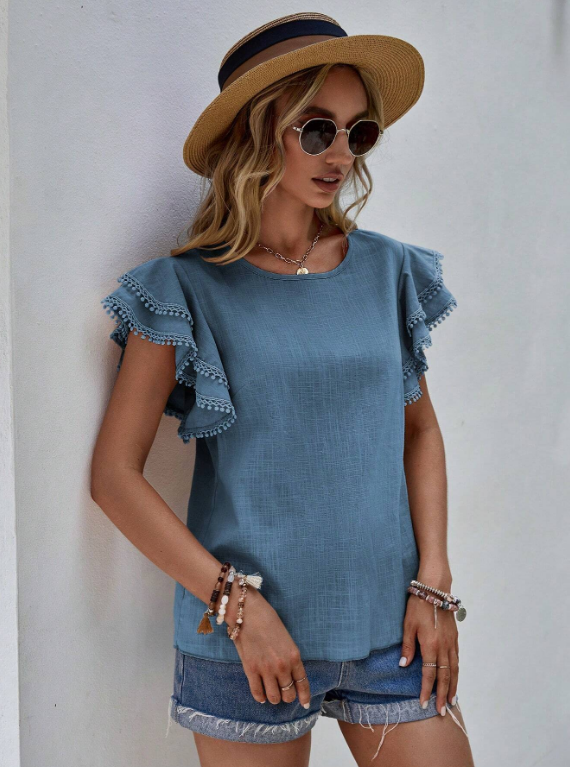 Samantha | Chic Linen Blouse