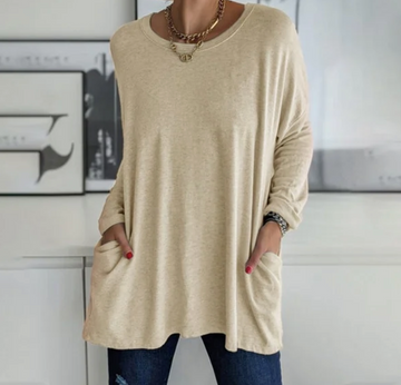 Ava | Oversized Casual Tunic Top with Pockets