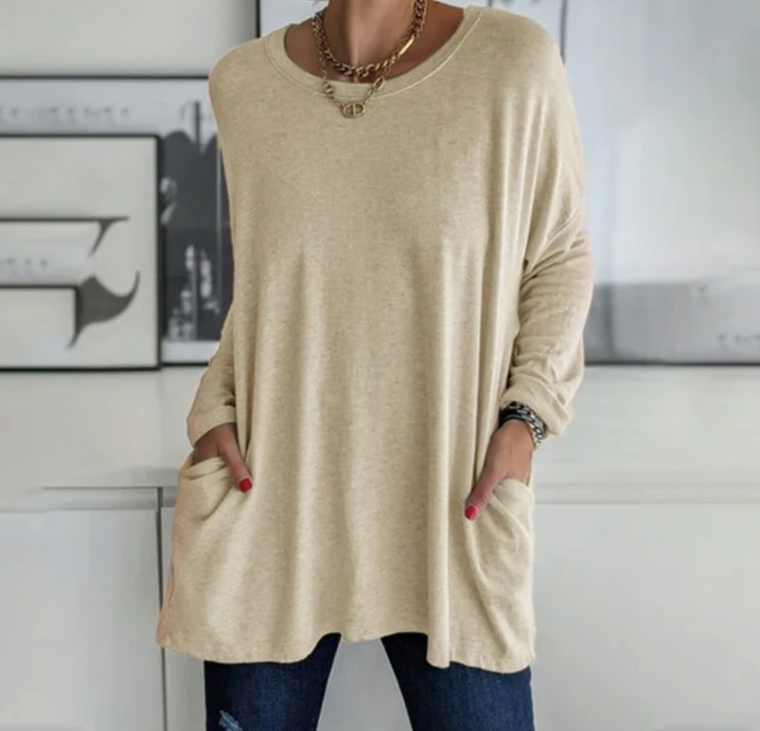 Ava | Oversized Casual Tunic Top with Pockets