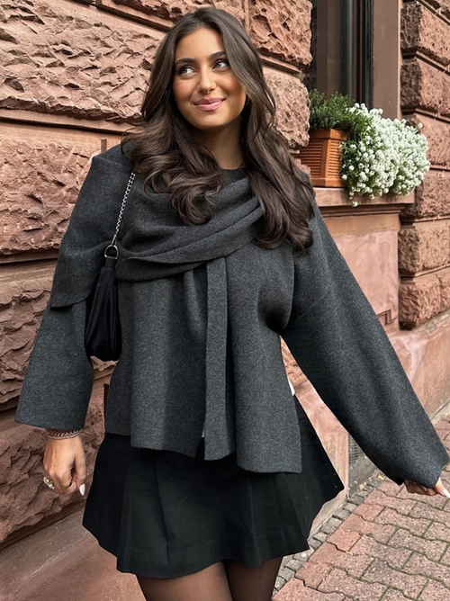 Avery | Elegant Luxe Cape Coat