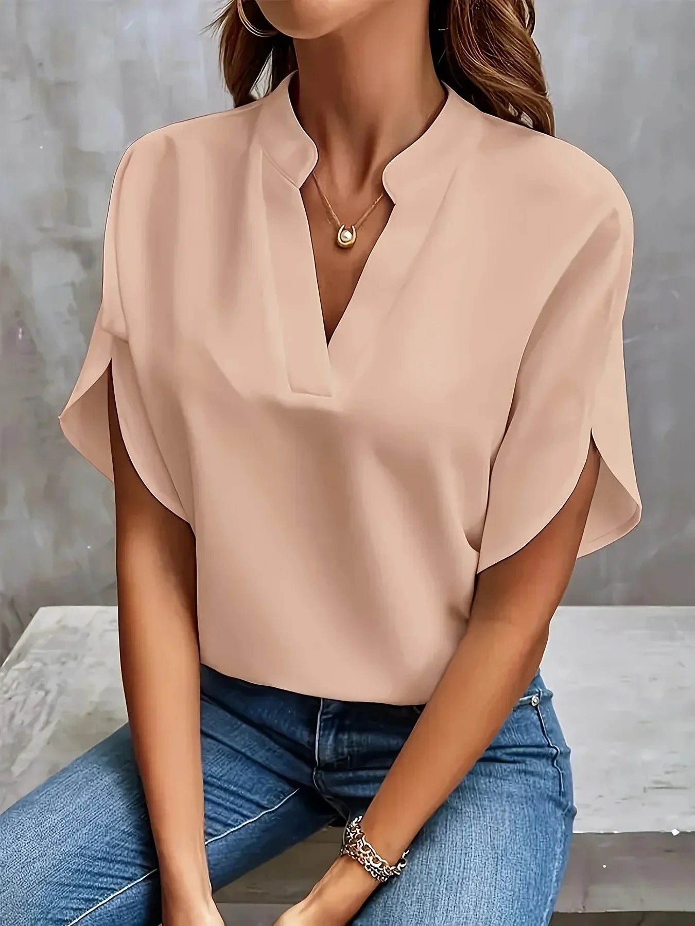 Thalia | Elegant Soft-Tailored Blouse