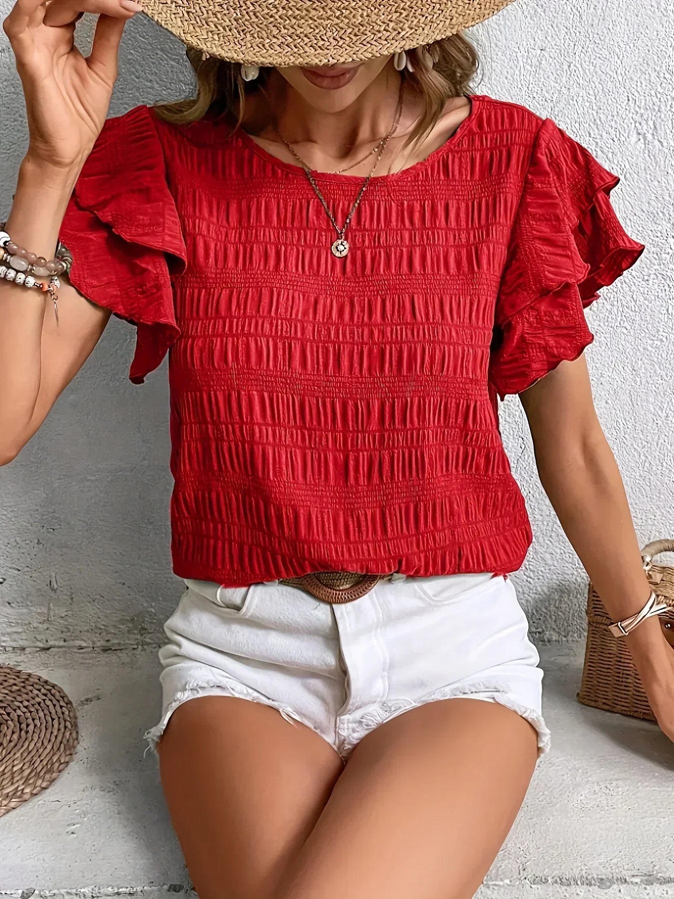 Charmaine | Breezy Blouse with Playful Ruffles