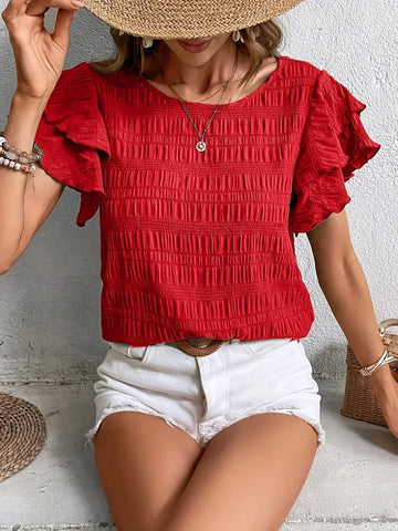 Charmaine | Breezy Blouse with Playful Ruffles