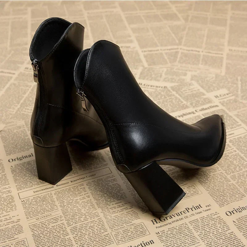 Lexi™ | Comfortable Leather Ankle Boots for Women