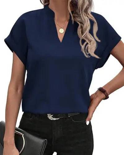 Vienna | Elegant V-Neck Blouse