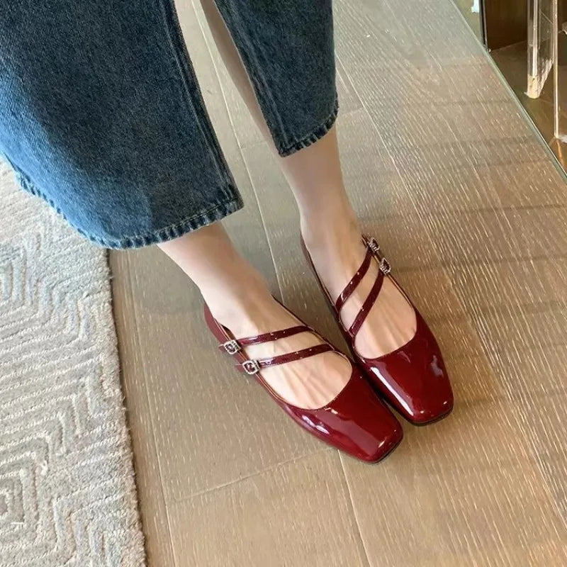 Rhian | Chic Double-Strap Flats