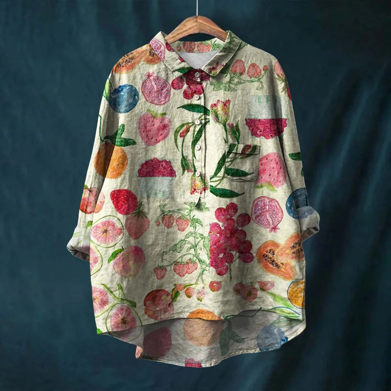 Liesa | Button-Up Vintage Floral Shirt