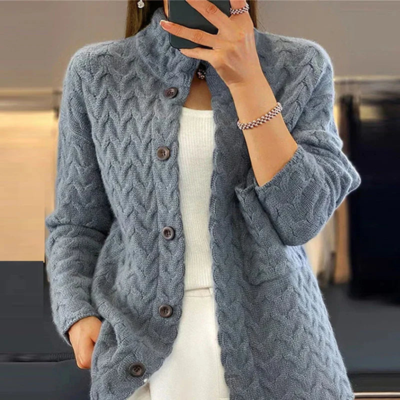 Elena | Autumn Winter Knit Cardigan Coat