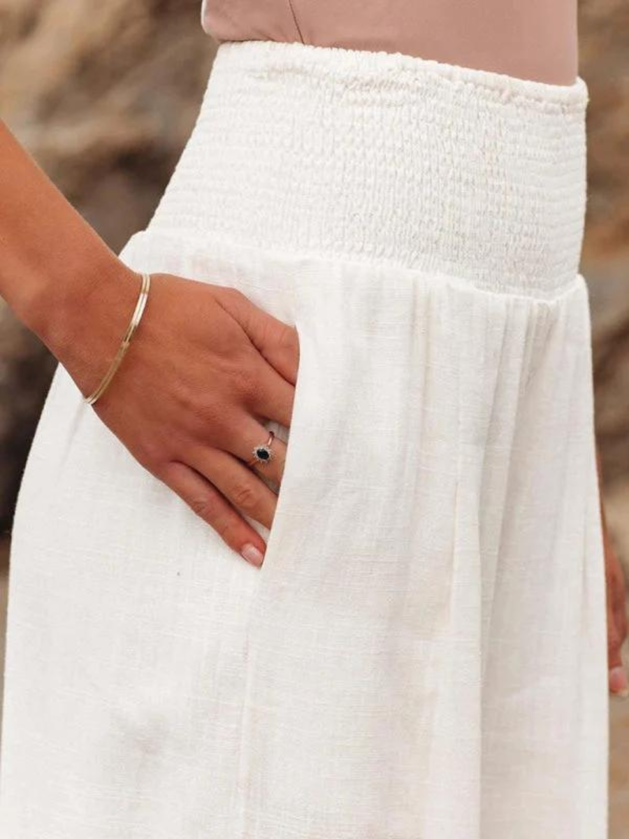 Lily | Flowing Beach Pants with Wide Legs