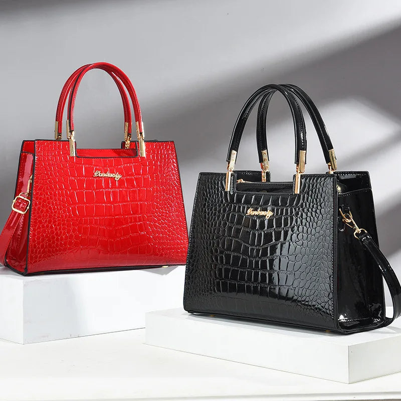 Brooklyn Shine | Croc-Embossed Luxury Bag