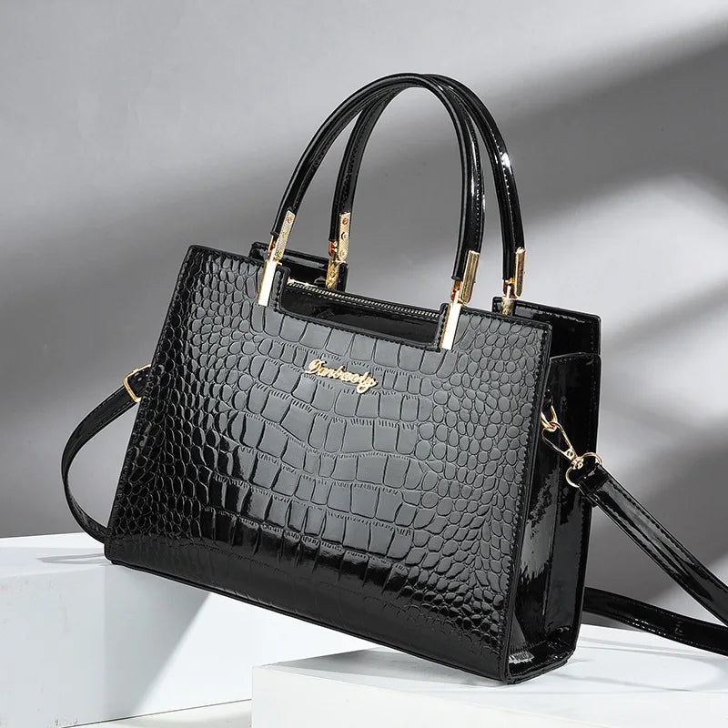 Brooklyn Shine | Croc-Embossed Luxury Bag