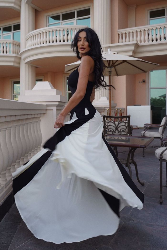 Viara | Paneled Maxi Dress