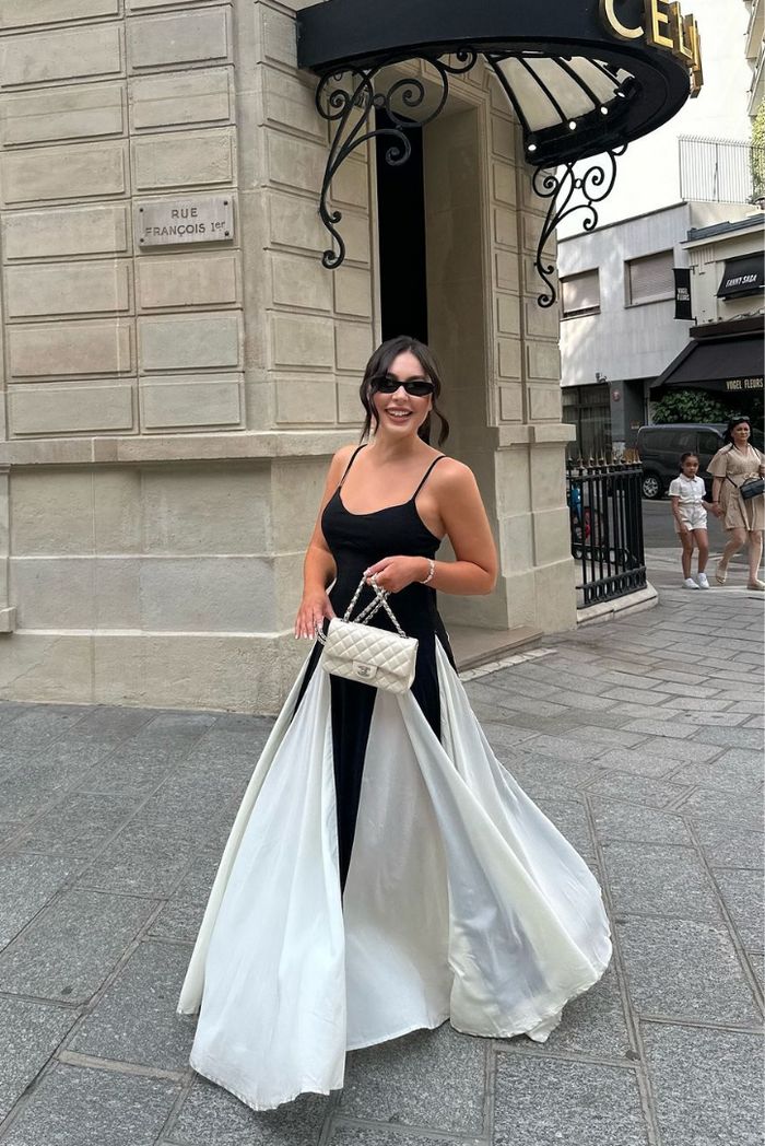 Viara | Paneled Maxi Dress