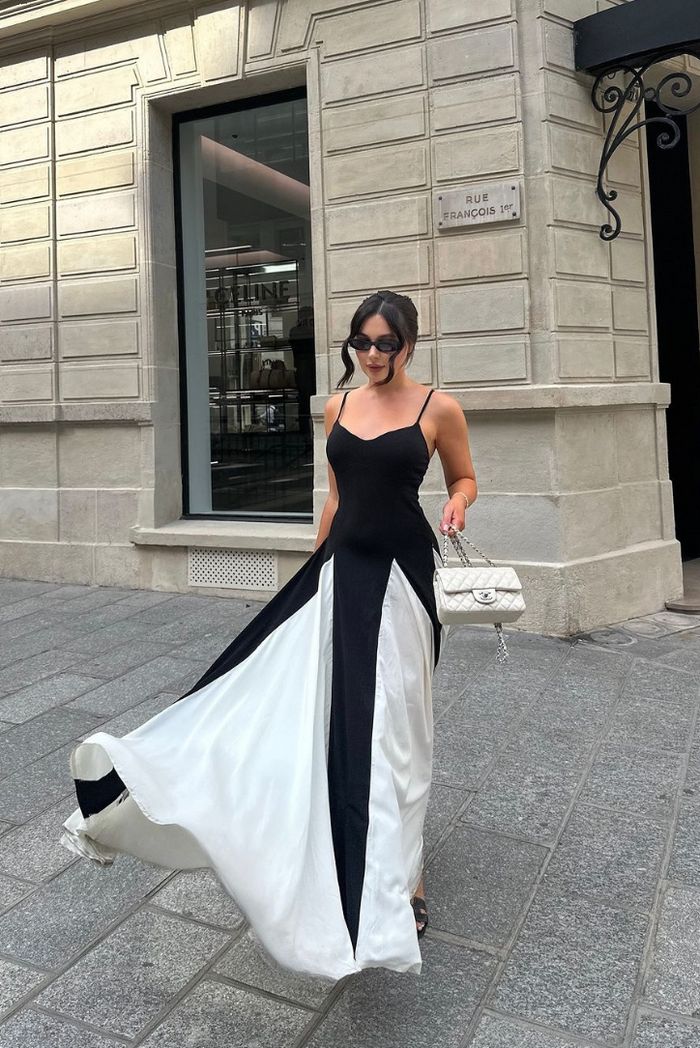 Viara | Paneled Maxi Dress