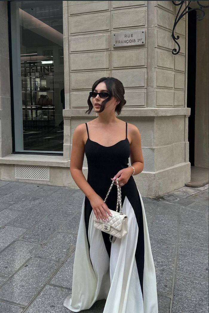 Viara | Paneled Maxi Dress