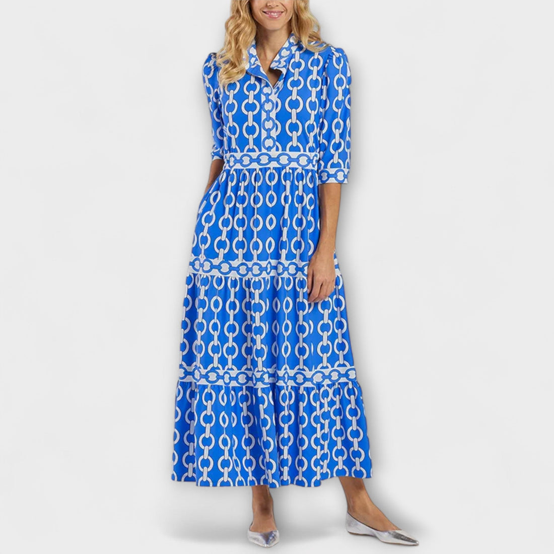 Sophia | Midi Dress with Chain Pattern