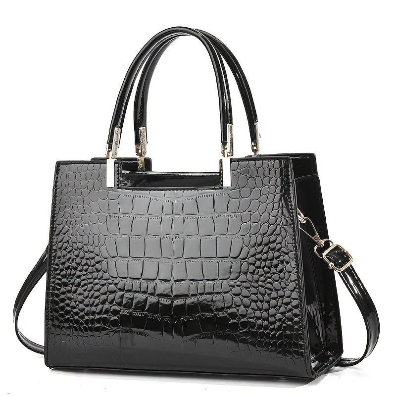 Brooklyn Shine | Croc-Embossed Luxury Bag