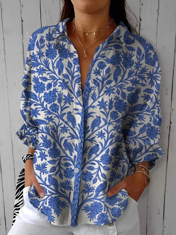 Frederikke | Blue Garden Blouse