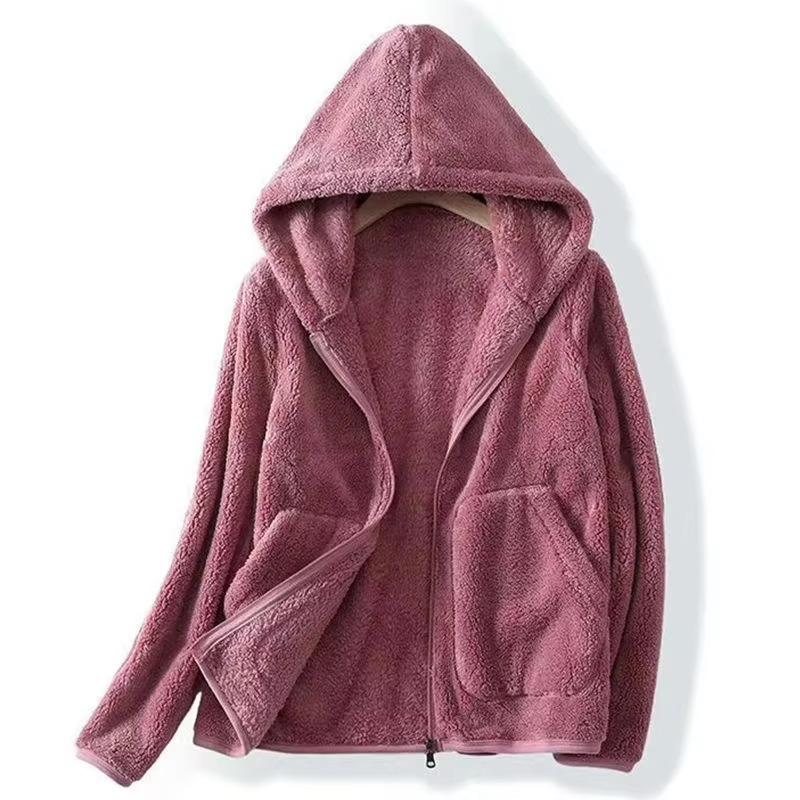 Avery | Ultra Cozy Coral Fleece Hoodie