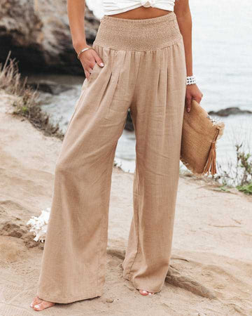Lily | Flowing Beach Pants with Wide Legs