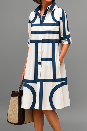 Jania – Elegant Midi Dress for Effortless Style