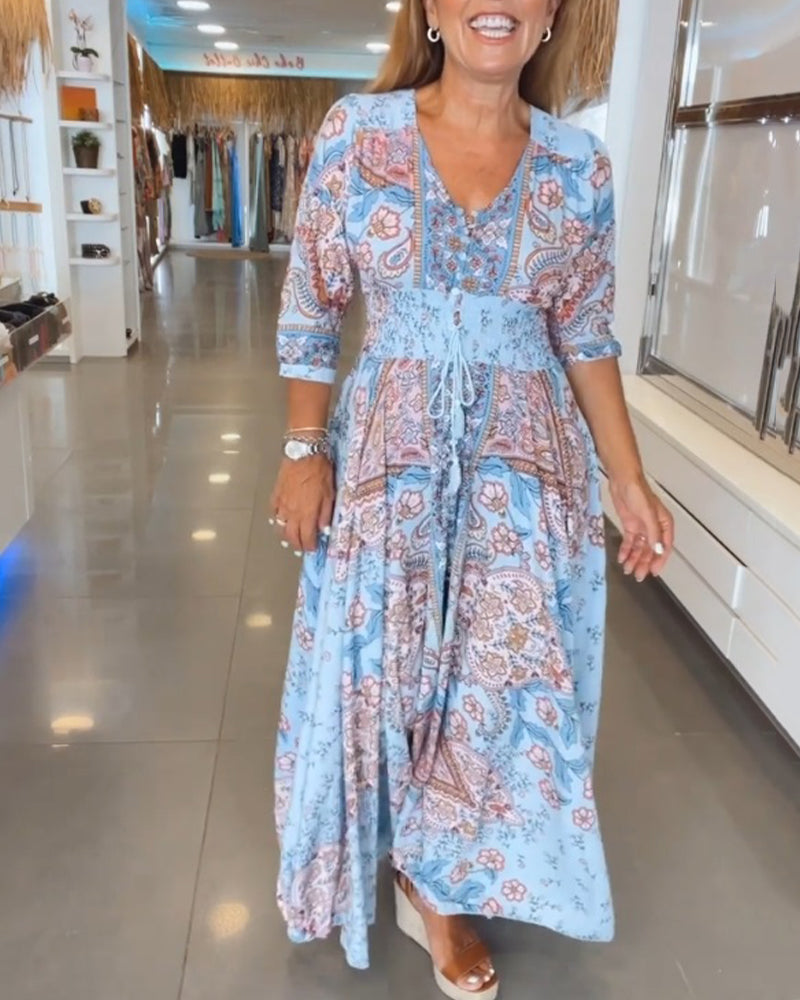 Harper | Cozy V-neck Festive Dress