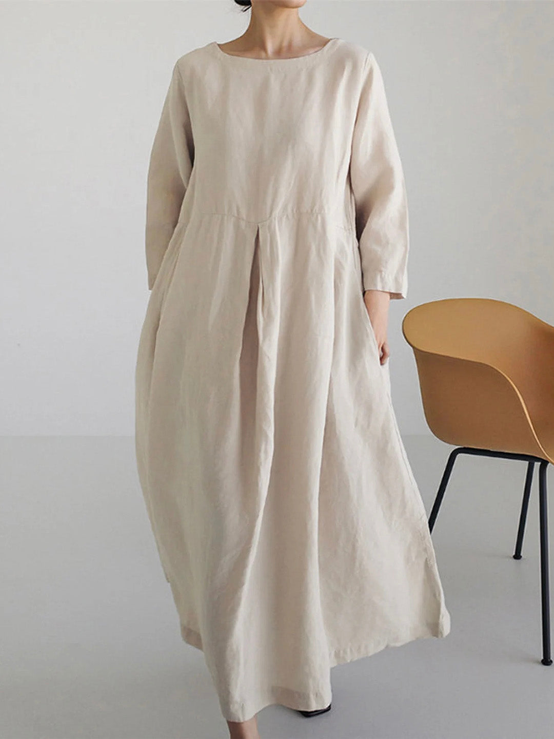 Sophie | Casual Linen Dress with Pockets