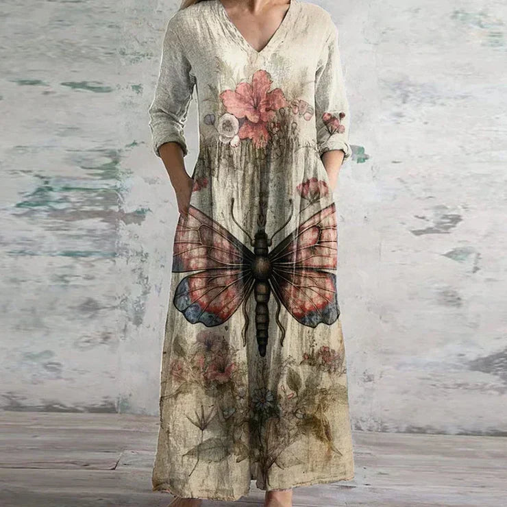 Martha | Comfortable Loose-Fit Patchwork Dress