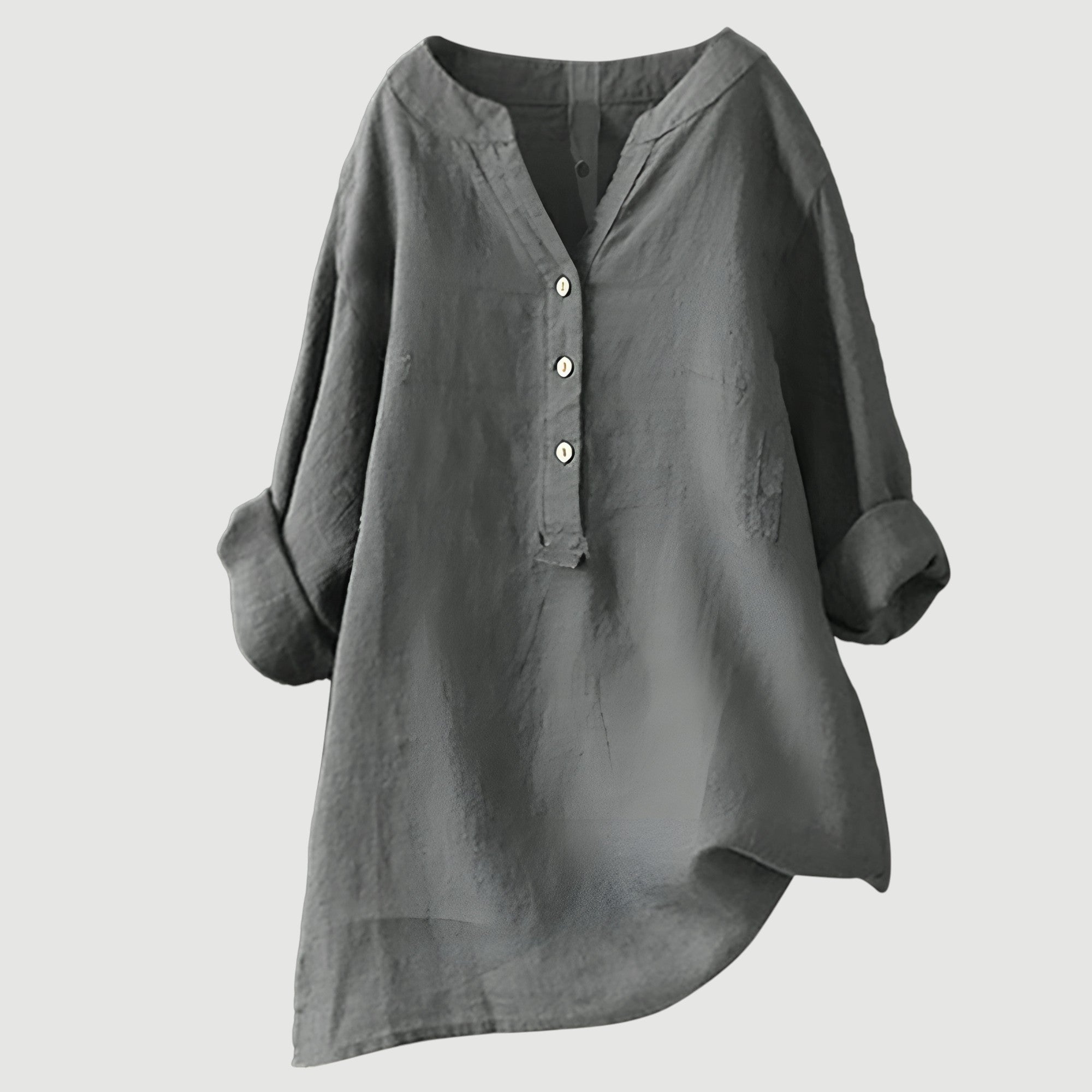 Freja | Airy and Comfortable Linen Shirt with Buttons