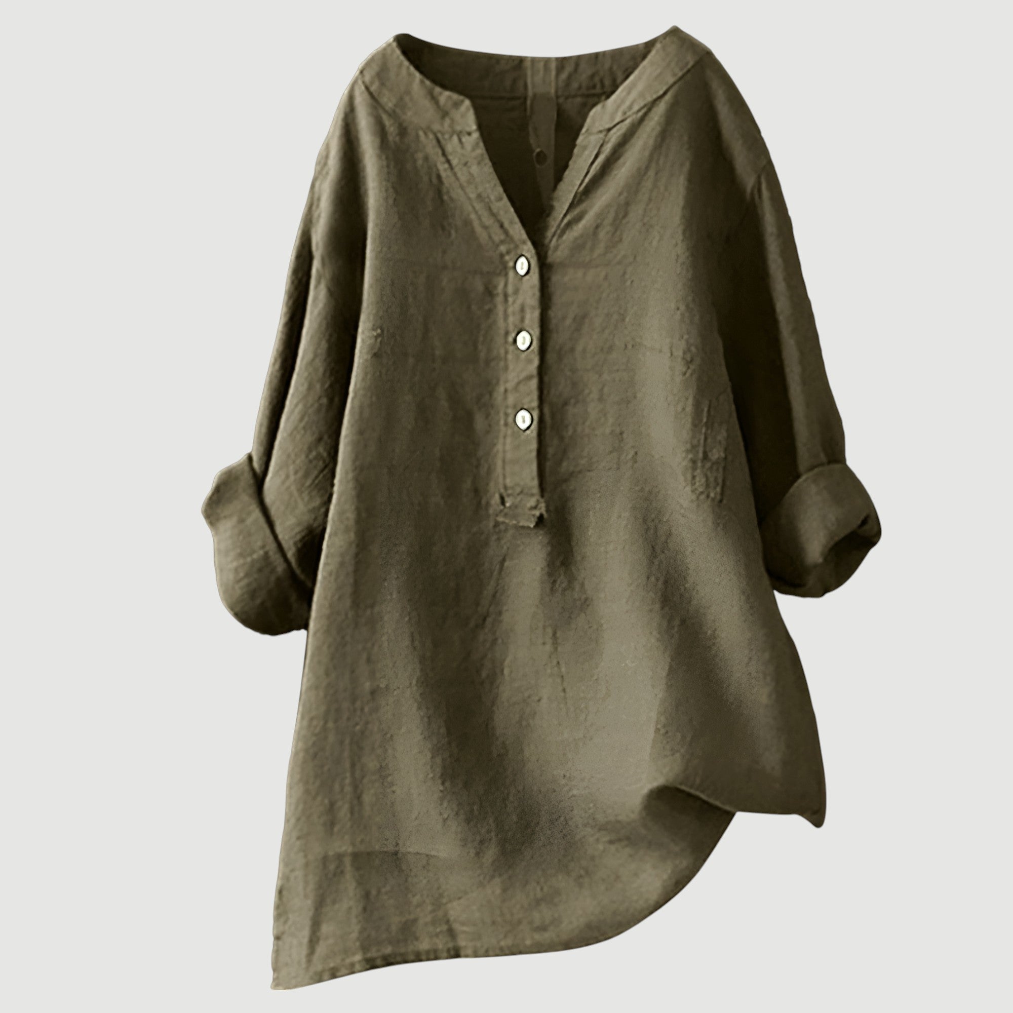 Freja | Airy and Comfortable Linen Shirt with Buttons